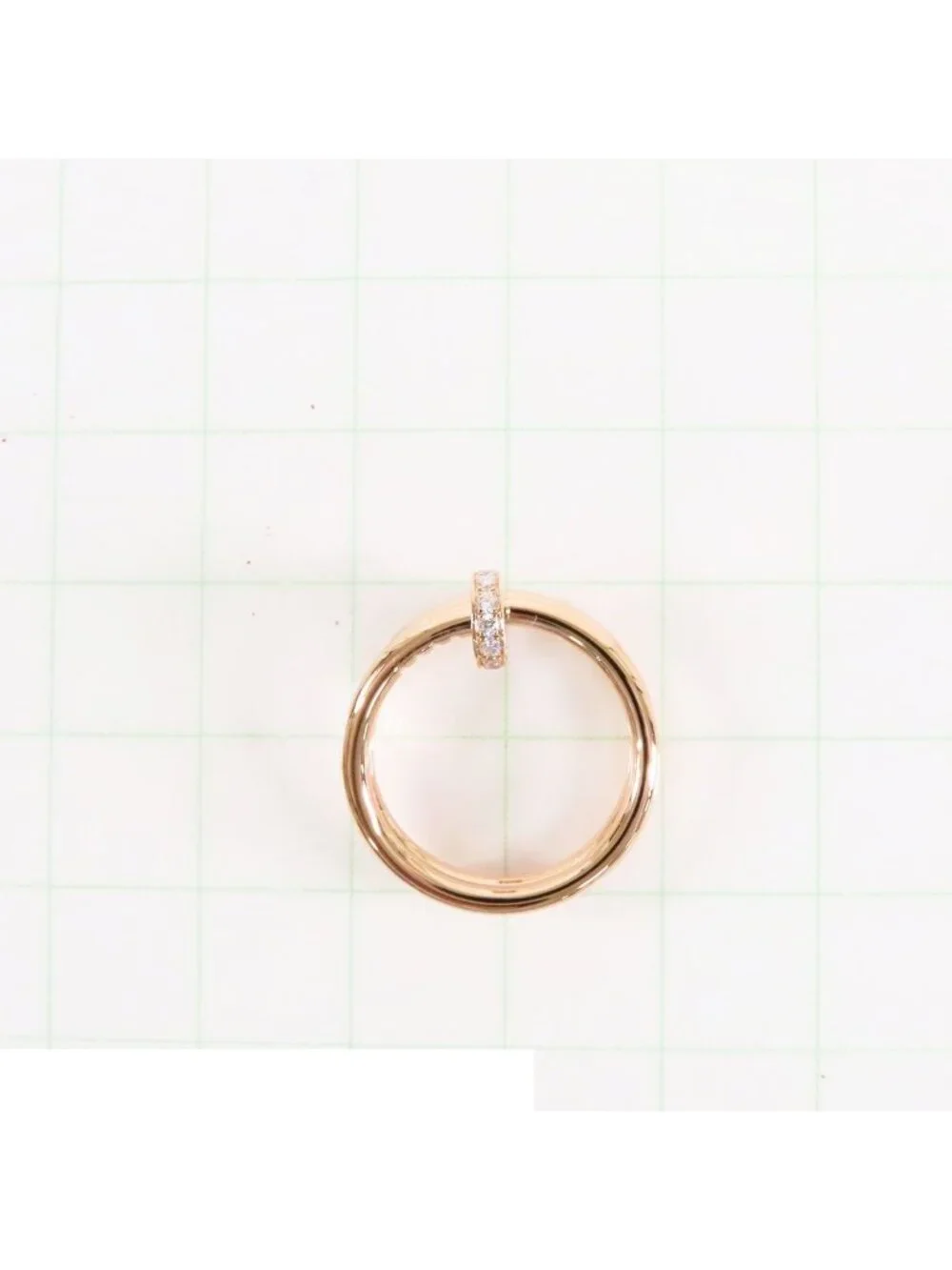 Cartier Juste un Clou Double Pink Gold 18K Diamond 48 Ring